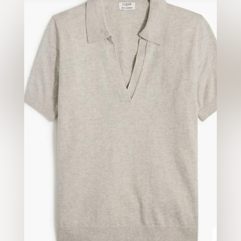 J.Crew with cashmere grey collared sweater